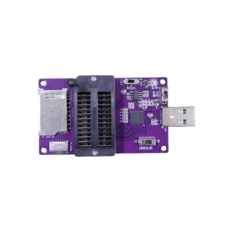

Программатор RT809H: Многофункциональная плата USB 3.0 для чтения/записи EMMC и EMCP с зеркальным отображением, поддержка EMMC и EMCP