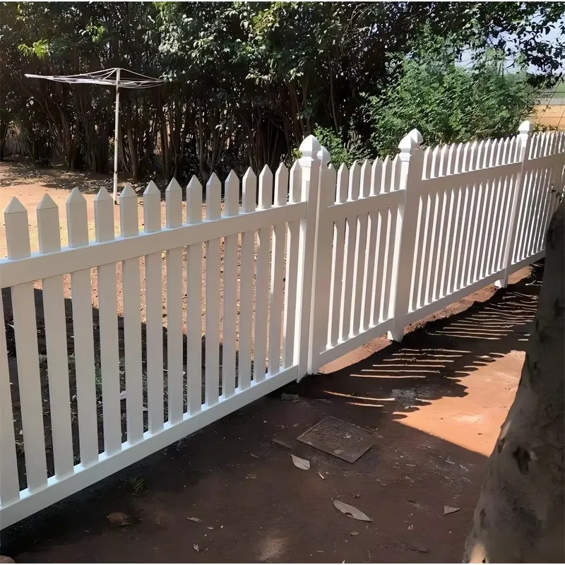 Popular Low Cost White Picket Plastic Vinyl Fence
