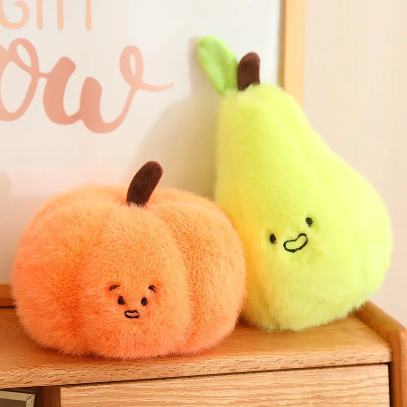 Cartoon Orange Blueberry Pumpkin Pear Persimmon Plush Pillow Home Decoration Plush Fruit Stuffed Toys Doll Creative Gifts