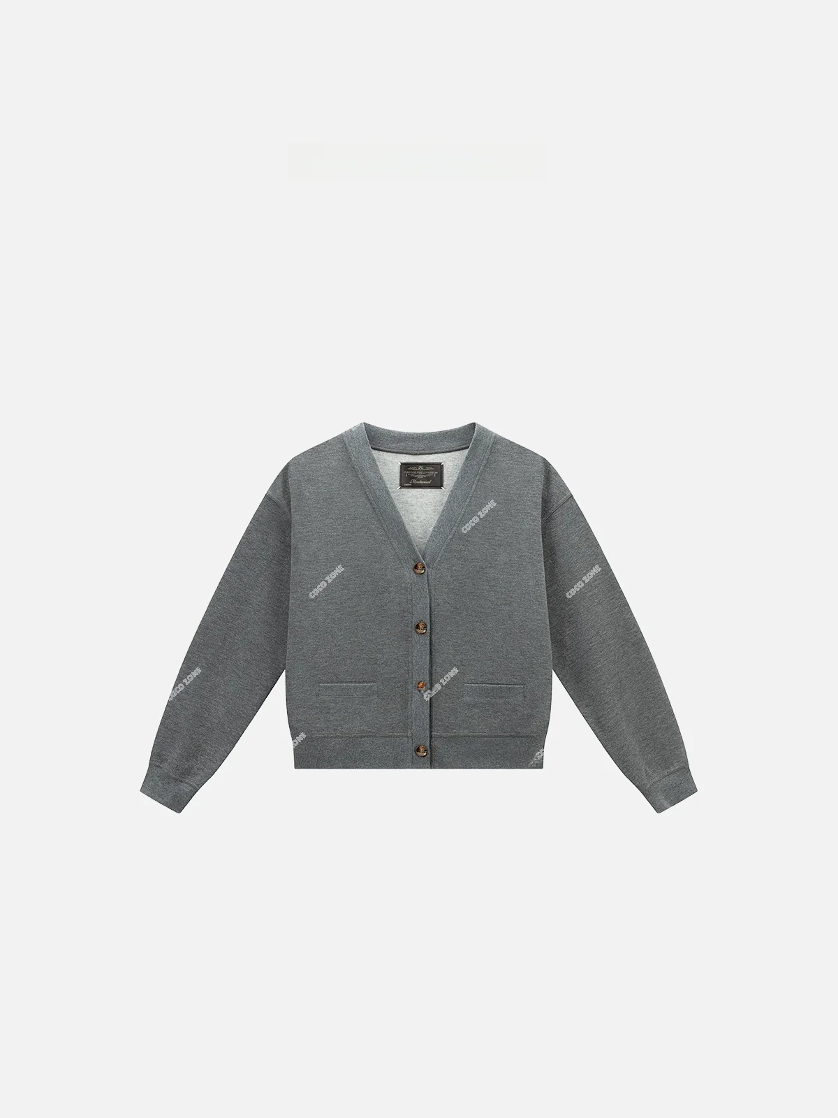 

Классический дизайн, длинное пальто с одной пуговицей, воплощение элегантности, прямой крой, шерстяная смесь, V-образный вырез, весенняя коллекция ZONE Street Sle.