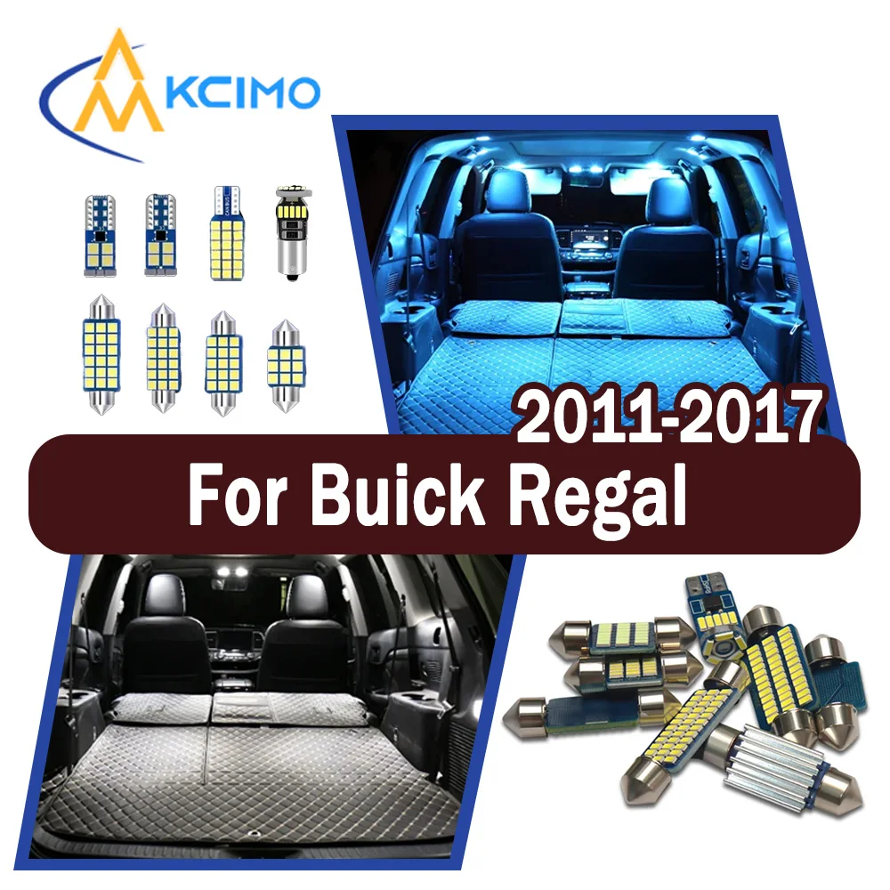 

Long lifespan CANBUS LED Interior Lights-Bright Dome Map Door Reading Kit for Buick Regal 2011-2017 High Quality Easy Install