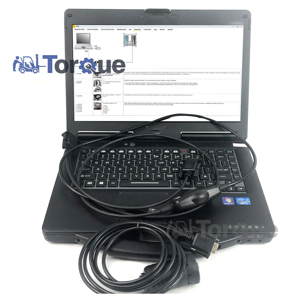 

CF53 Laptop for Liebherr Diagnostic Scanner for LIDIA 9pin Deutsch Cable Crane Heavy Duty Construction Equipment Diagnostic tool