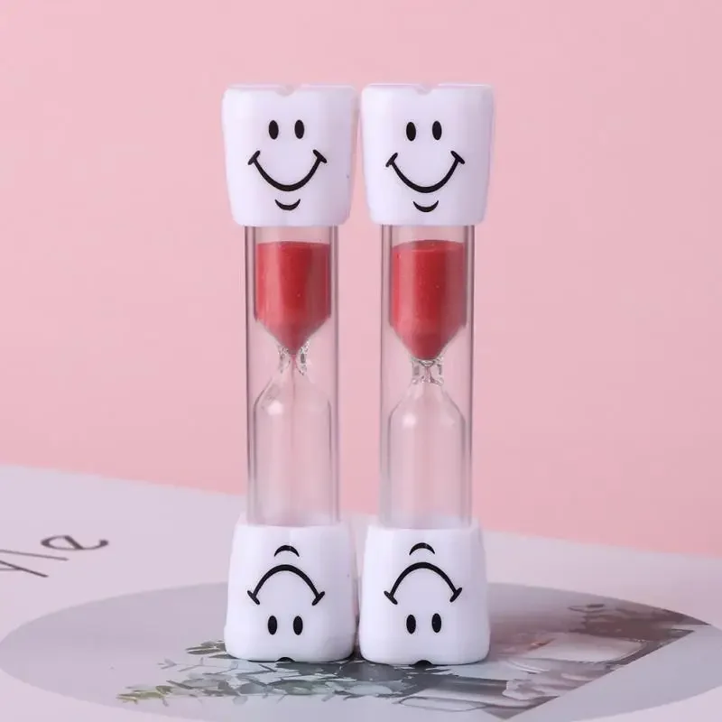 Children Kids Toothbrush Timer 3 Minutes 2 Minutes Smile Sandglass Tooth Brushing Hourglass Gift Sand Clock