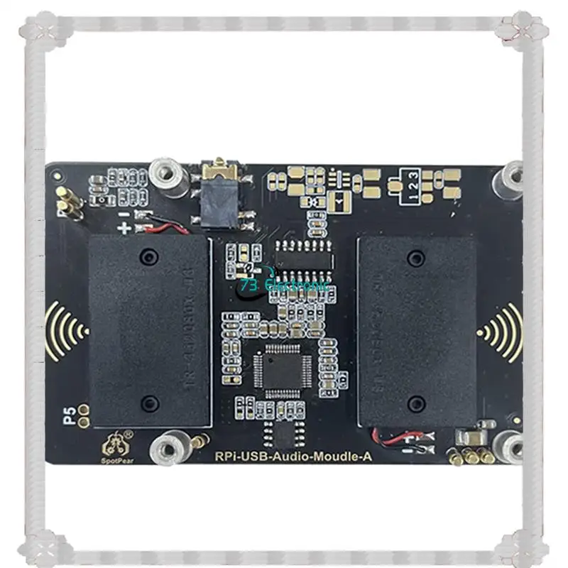 24-Hour Delivery USB Audio Sound Card Module HAT For Raspberry Pi 5 With Earphone Jack Buzzer Speaker For Rpi 5 Replacement Acce