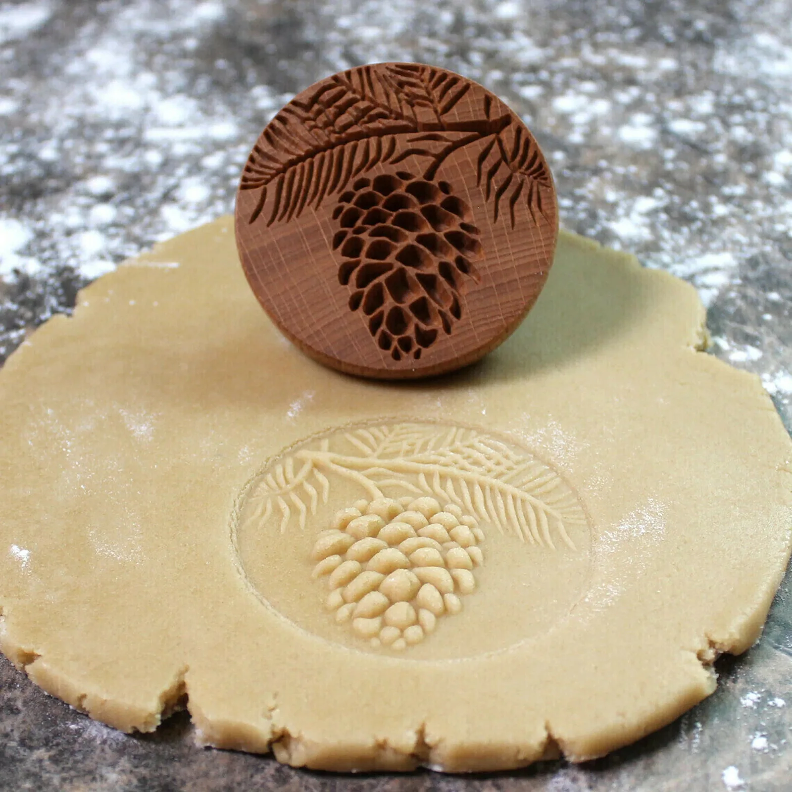 Wooden Cookie Stamp, Cookie Moulds Press, Pinecone Bird Baking Molds, Gingerbread, 3D Cake Embossing Cutter, Bakery Gadgets