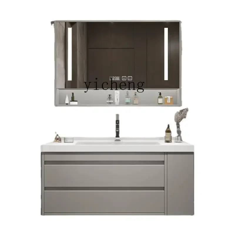 

Ceramic Integrated Bathroom Cabinet Washstand Side Cabinet Wash Basin Washbasin Combination