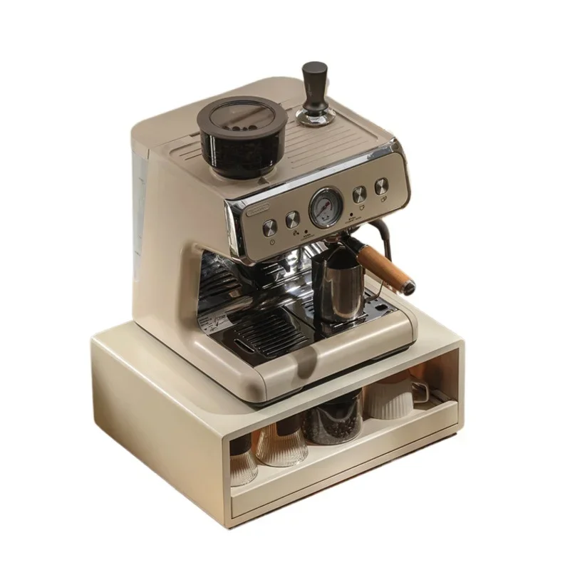 Nordic Wind Simple Coffee Machine Storage Base Capsule Coffee Display Rack Kitchen Desktop Bar Cup Storage Cabinet