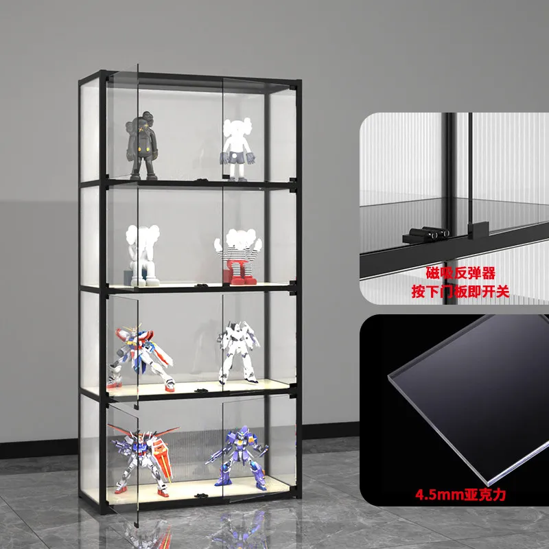 

Акриловый шкаф-витрина для хранения фигурок: модели автомобилей, солдатиков, конструкторов Gundam