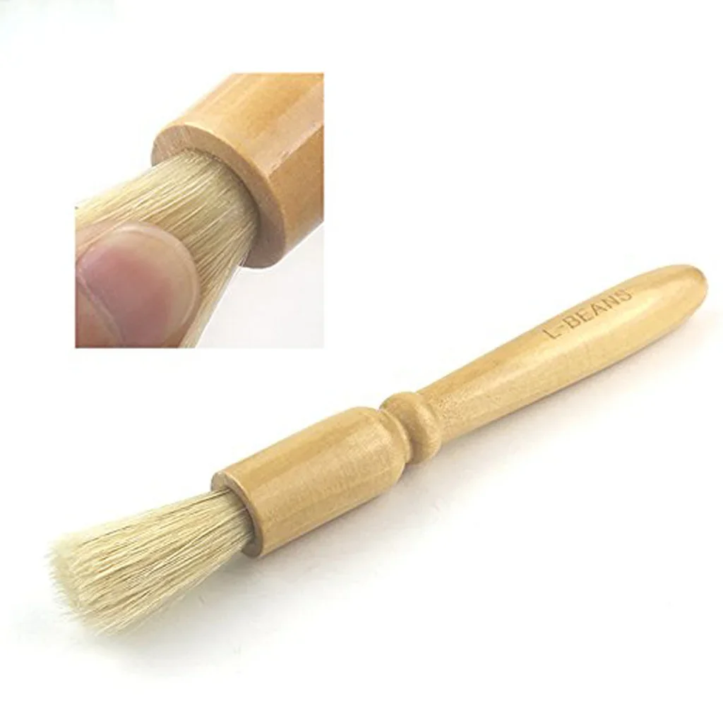 Espresso Coffee Grinder Cleaning Brush - Wood Handle, Natural Bristles