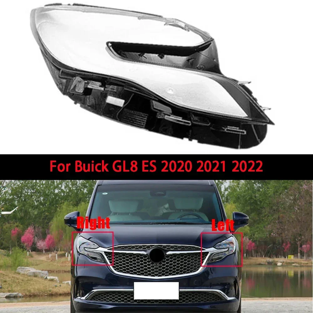 

For Buick GL8 ES 2020 2021 2022 Front Headlamp Cover Transparent Headlight Shell Lens Plexiglass Replace Original Lampshade