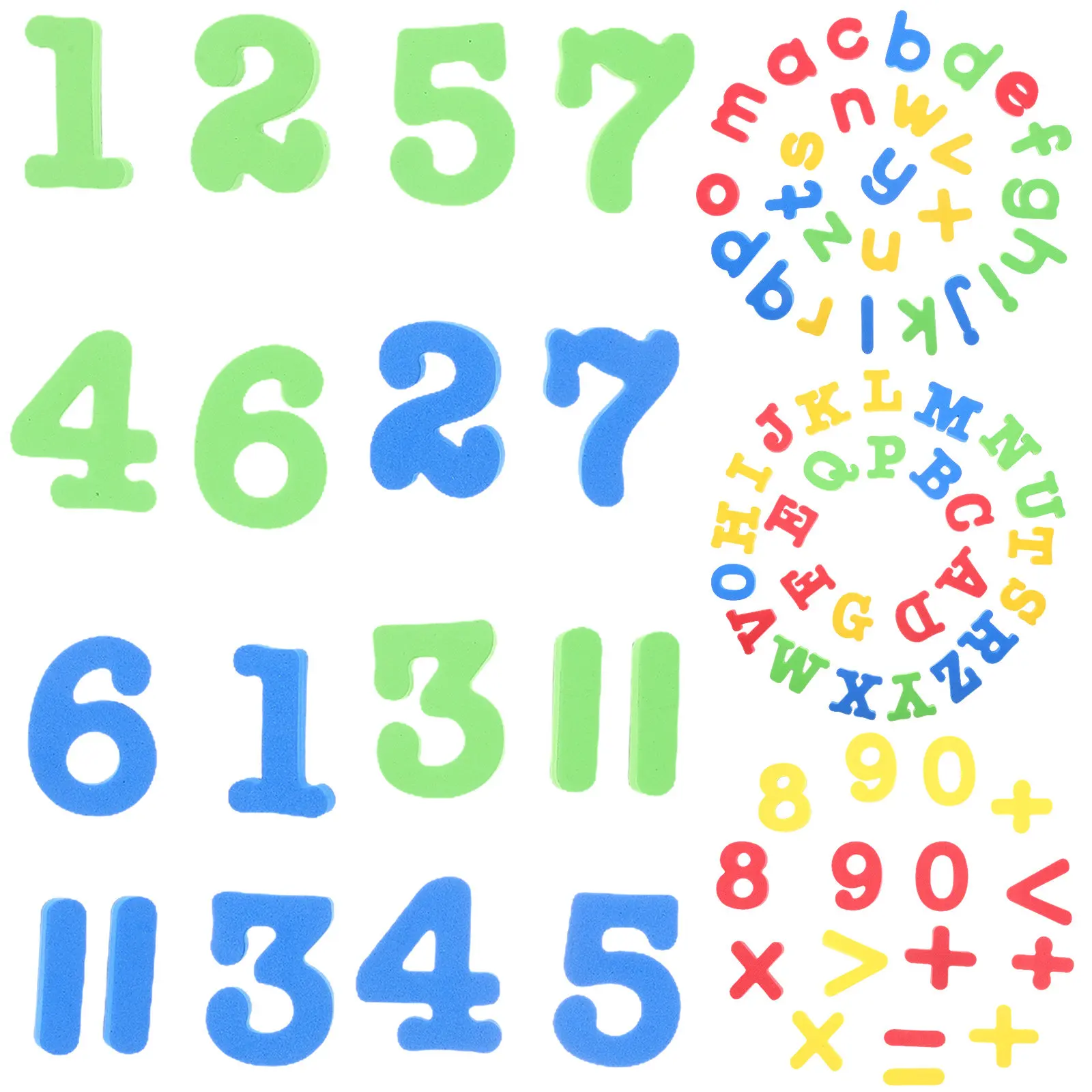 

1Set Alphabet Fridge Magnets Numbers Magnetic Stickers Creative Cute Ornamental Decors for Refrigerator Home Office Educational