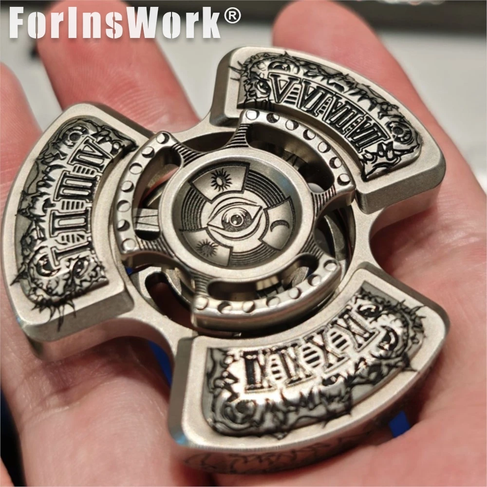 QEDCxGOAT rétrospective commune (sculpture en titane) Fidget Spinner en métal, jouet anti-Stress, Gadget Cool, Gadgets de bureau