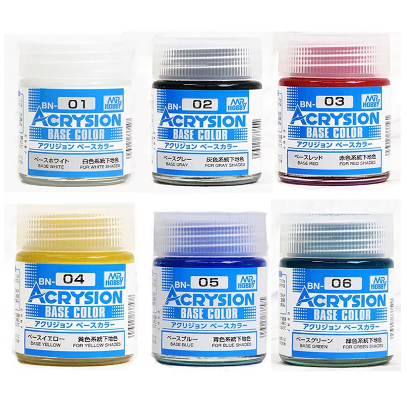 10ml Mr Hobby BN01-06 Water Base Acrylic Aqueous Surface Primer Base Color Paint Pigment DIY Plastic Plane Military Model Kit