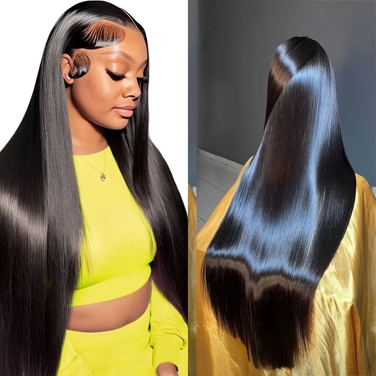 

200% Плотность 13X4 HD Парики для косплея Человеческие волосы 13X4 Прямой парик для косплея на шнуровке Человеческие волосы Предварительно выщипанные с прямыми волосами Braz