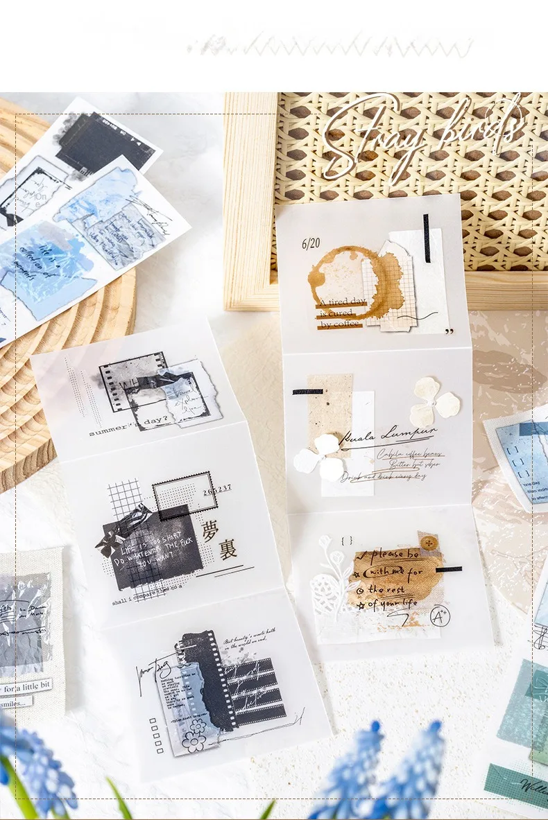 3 枚のステッカーパック転写印刷ハートビート日記シームレスハート