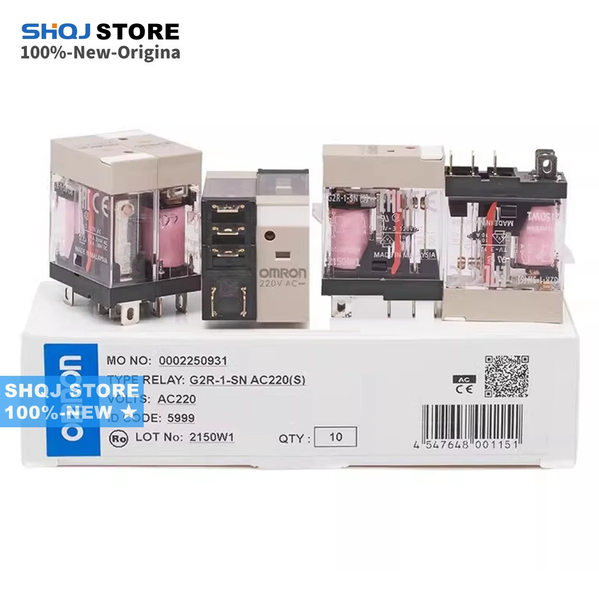 SHQJ STORE 100%-NEW 5PCS G2R-1-SN(S) 24VDC G2R-2-SN(S) SND SNI 12VDC 220VAC 110VAC P2RFZ-08-E P2RFZ-05-E Relay Original