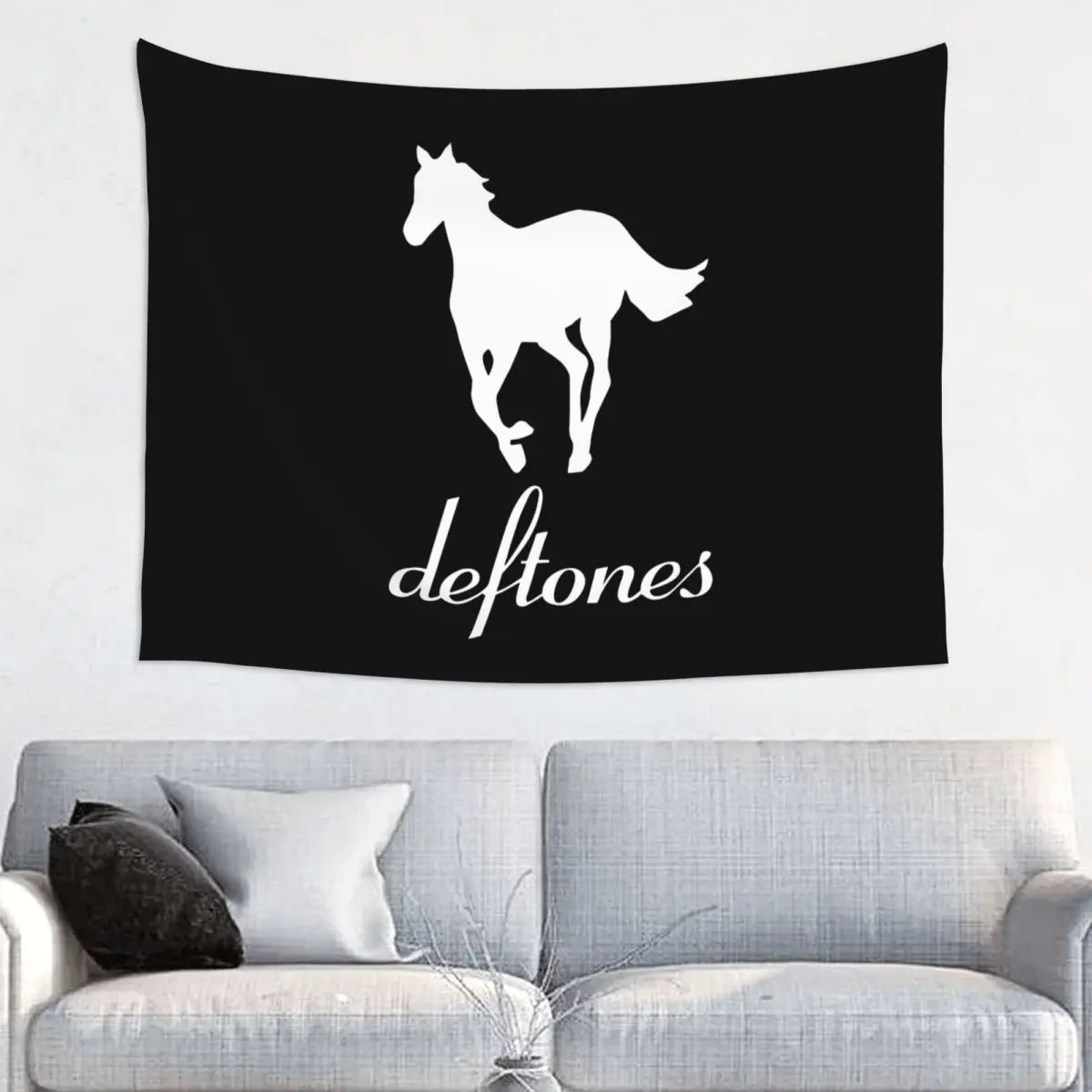 Running Deftones Metal Punk Tapestry Hippie Polyester Wall Hanging Home Decor Beach Mat Art Tapestries