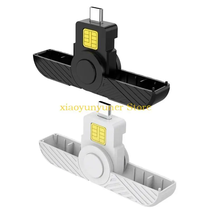 P9JB USB C Cards Pembaca USB Kartu Pembaca Pembaca Kartu Lipat untuk Telepon Laptop