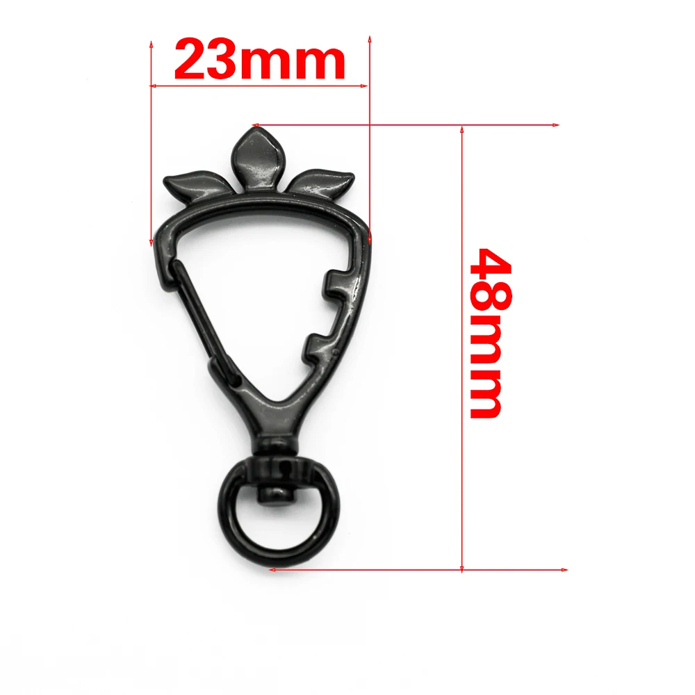 5 Pcs Carrot Shape Spring Buckle Snap Hook Lobster Clasp Hooks Trigger Clips Buckles Split Key Ring For Diy Keychain Accessories