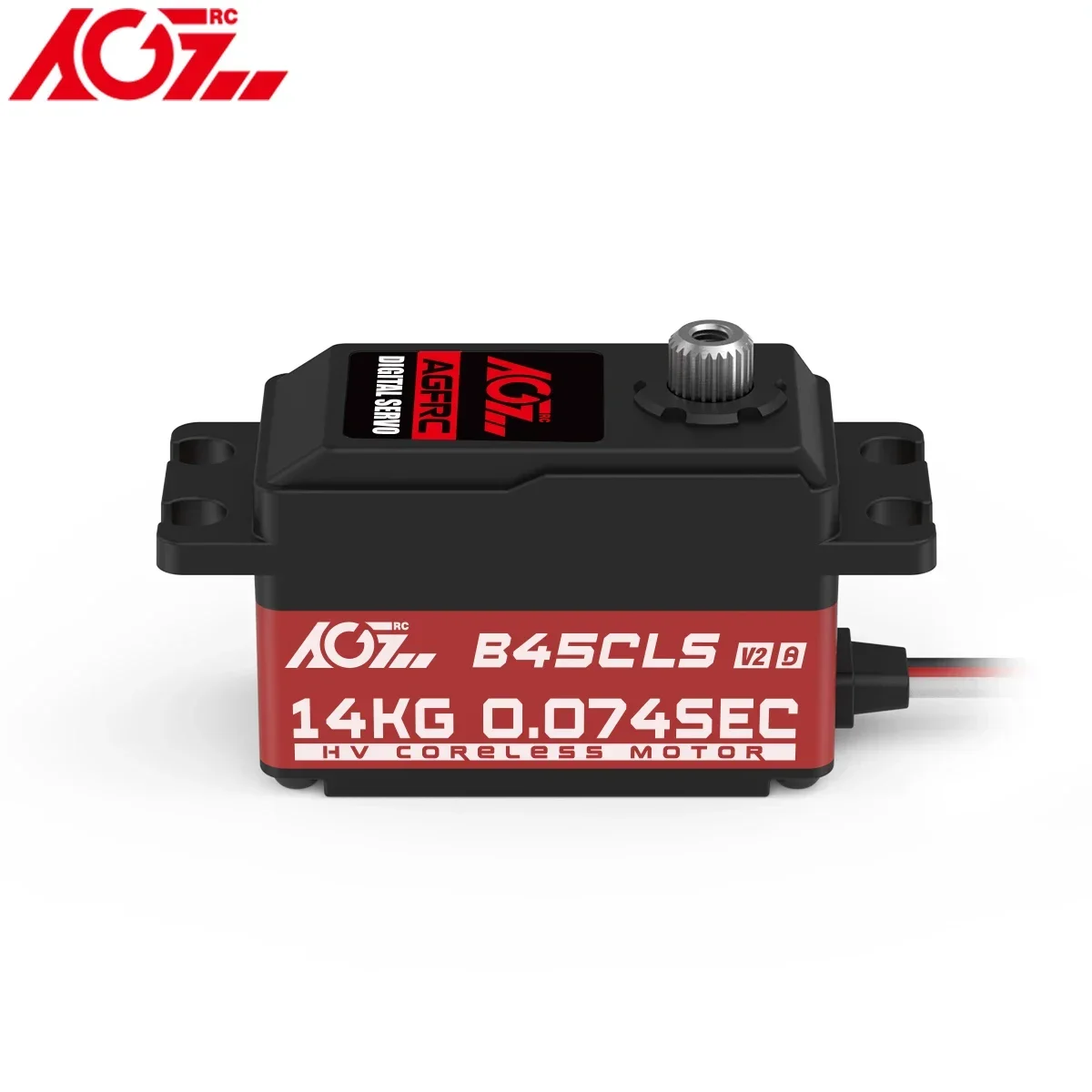 AGFRC B45CLS V2 14KG 0.074Sec HV เกียร์ LOW PROFILE Coreless Digital Servo สําหรับ 1/10 1/12 บนแผนที่ Touring Drift RC รถ