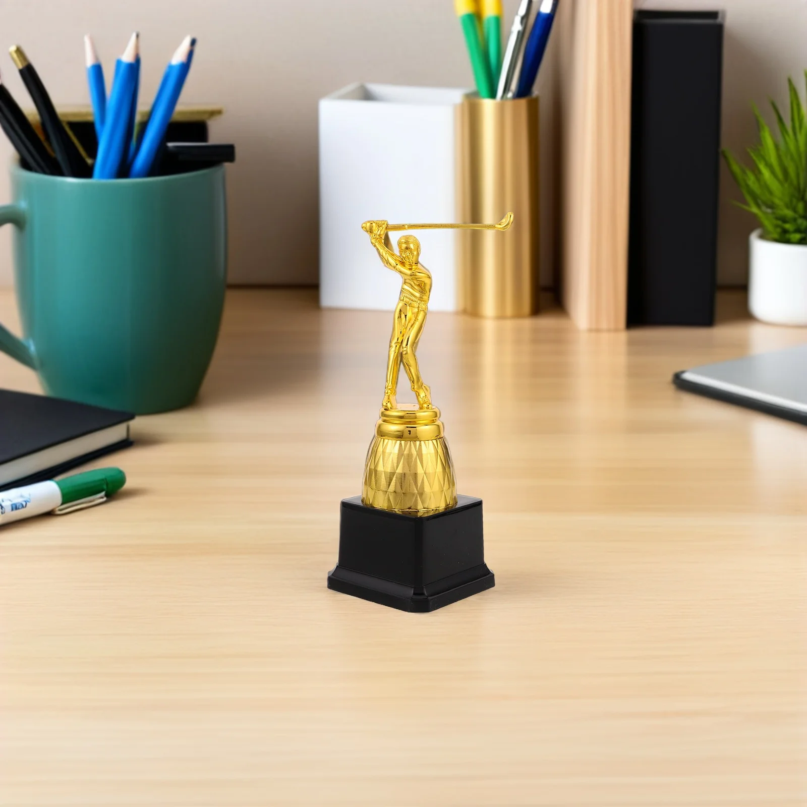 البلاستيك الذهب كأس البلياردو ثلاثية الأبعاد لاعب حمام السباحة تمثال الطرف الديكور جائزة السنوكر بطولة المنافسة المكافأة #4