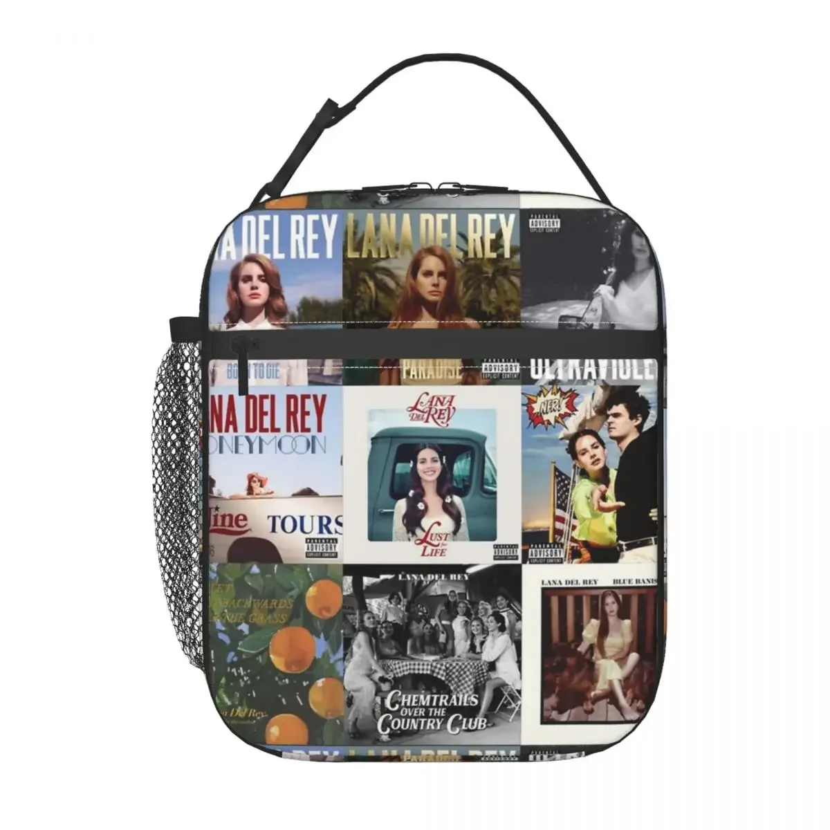 Lana Del Rey Insulated Lunch Bags Thermal Meal Container Large Tote Lunch Box Food Bag Office Outdoor