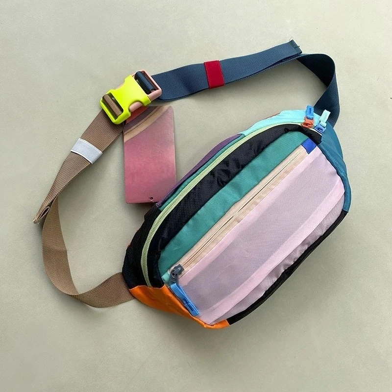 2025 حقيبة كتف الألبكة الجديدة 3L حقيبة الخصر الصيف في الهواء الطلق الدوبامين مقاوم للماء حقيبة ساعي الرياضة