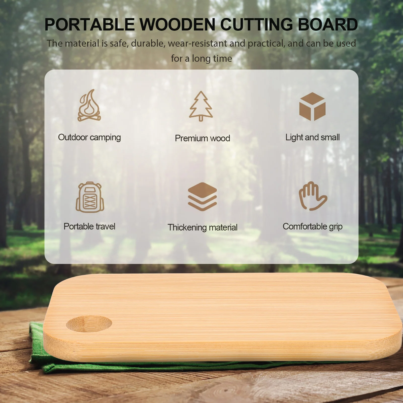 Chopping Board Mini Wooden Pallets Camping Cutting Boards for Kitchen Vegetable 153x82cm Supplies Multi-use Travel