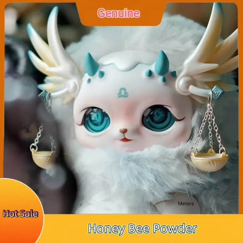 Véritable Mobo Star douze Constellations série boîte aveugle doux en peluche vinyle poupées Surprise boîte mystère Kawaii Collection de bureau