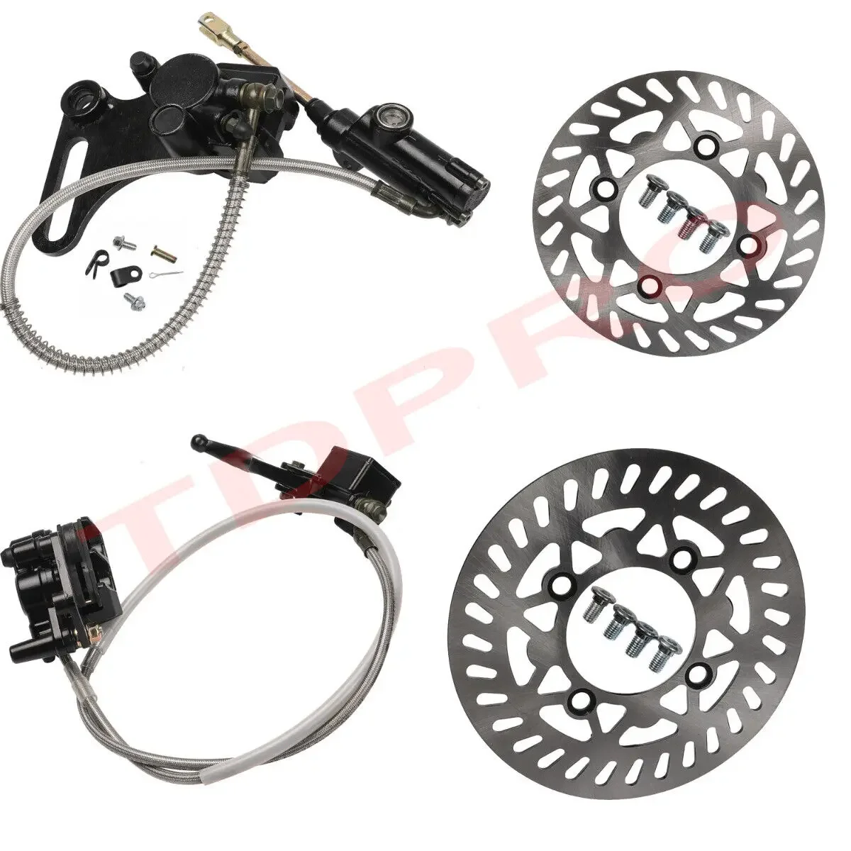 

Передний/задний тормозной суппорт/ротор мотоцикла для пит-байков и треговых велосипедов, совместимый с Honda CRF70 Thumpstar Apollo