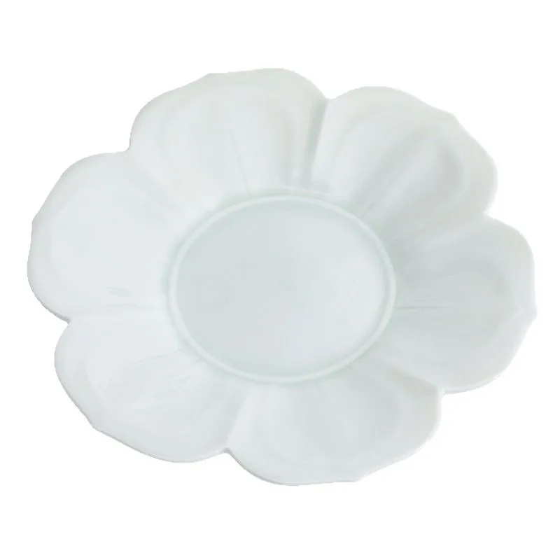 

Blue petal pot bearing Household ceramic pot bottom support Kung Fu tea set Tea ceremony accessories Dry brewing table