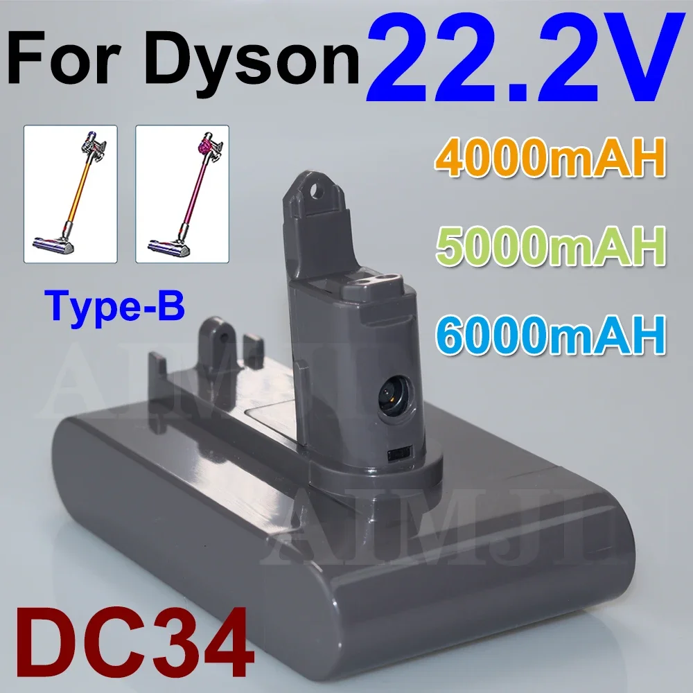 NEW Replacement 22.2V 6000mAh DC31 Type-B Battery for Dyson DC31 DC31B DC35 DC44 DC45 Handheld Power Tool Battery