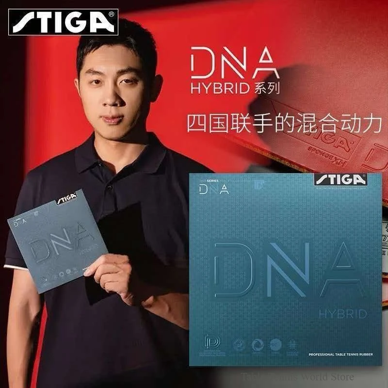 Authentic STIGA DNA Hybrid Series Inverted Rubber, Moderate‑Tacky High Spin Ping‑Pong Sponge Professional Table Tennis Accessory