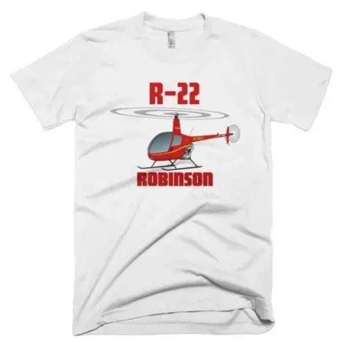 2019 Hot Sale 100% T Shirt Robinson R22 (Red) Helicopter T-shirt - Personalized with Your Tee Shirt
