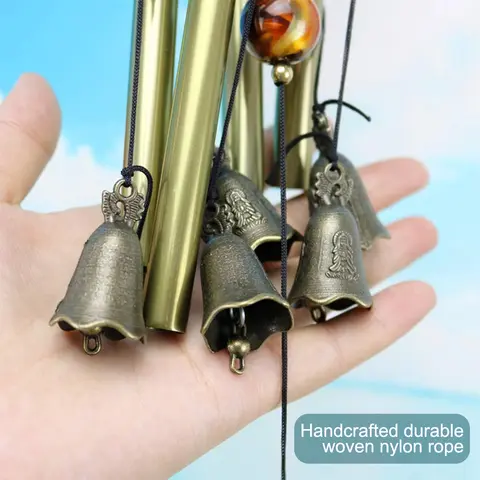 धातु की लटकती हुई पवन झंकार, भाग्य और सौभाग्य का प्रतीक, बड़े चर्च की पवन शीतलता सजावट 10 best sales पवन झंकार - №5