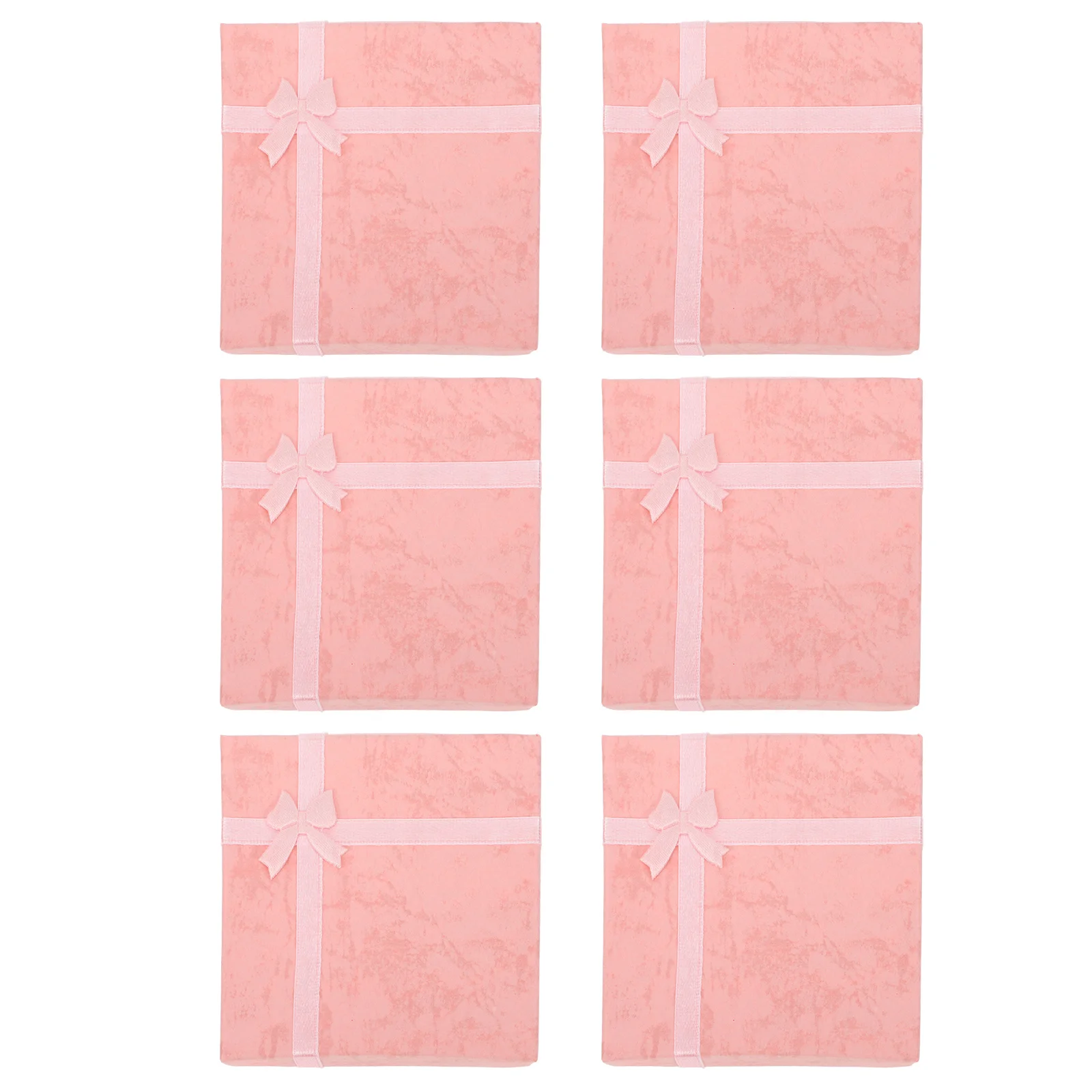 

6pcs Box Vintage Style Jewelry Storage ganizer Transparent Display Case Sealed Gift Wrapping Box Lid Compact Size