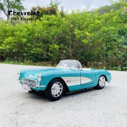 Maisto 1:24 The new 1957 Chevrolet Corvette Stingray Coupe alloy car model handicraft decoration collection toy tool gift