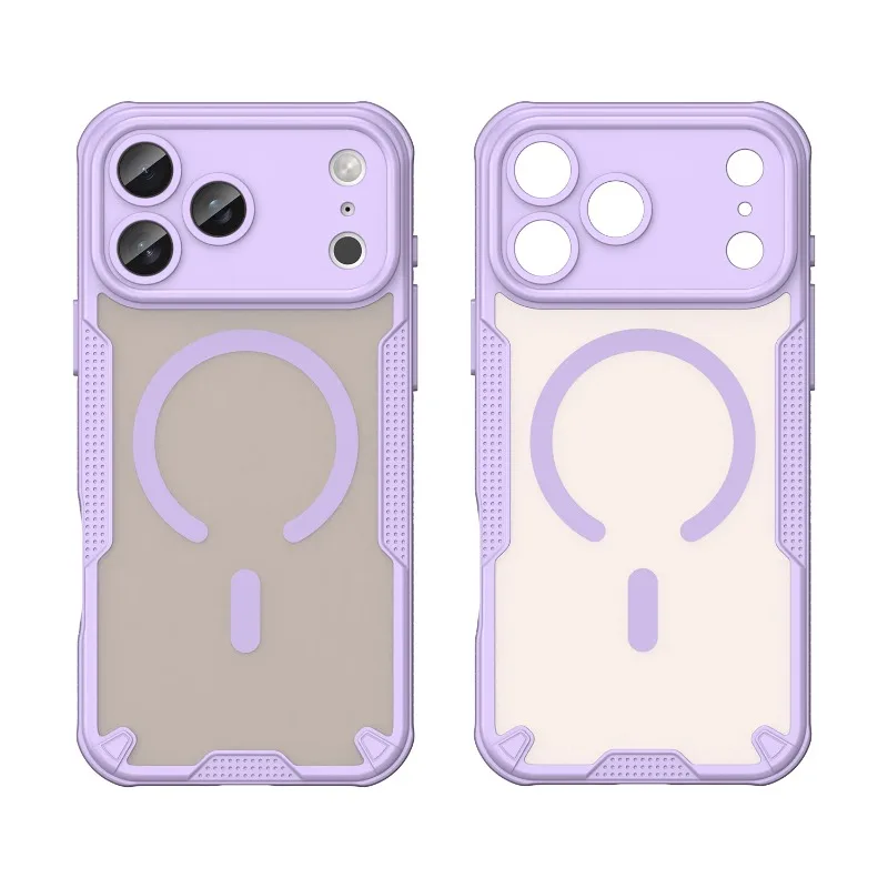 Matte Translucent Magnetic Case for Magsafe IPhone Air 17 16 15 14 13 11 Pro Max Plus 12 Mini 17Pro Mac Safe Armor Phone Cover