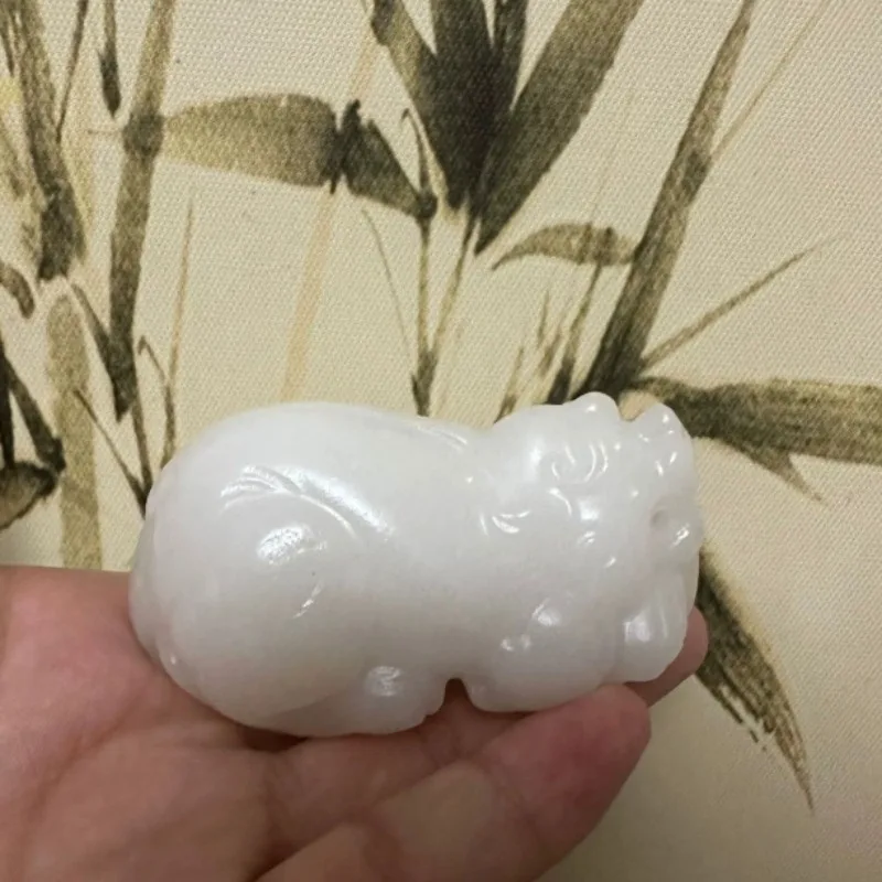 

Afghan Handle Piece Afghan Jade Green White Health Handle Relieves Hand Fatigue Helps Exercise Hands