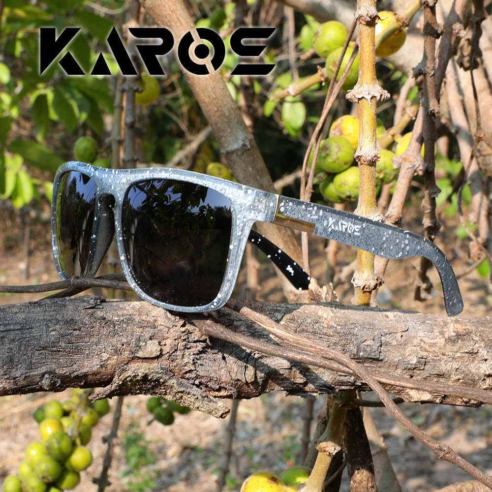 KAROS Fashion Square Polarized Sunglasses Men Women Driving Fishing Luxury Brand Designer Sun Glasses Driver's Eyewear UV400 view 3