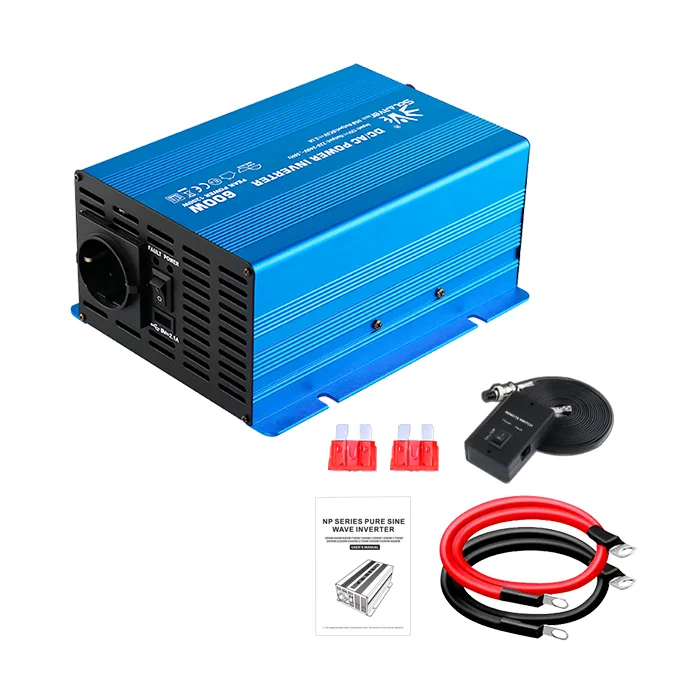 600w Pure Sine Wave Power  Inverter Dc to Ac Converter High Efficiency 12V 24V 48V to AC 220V 110V