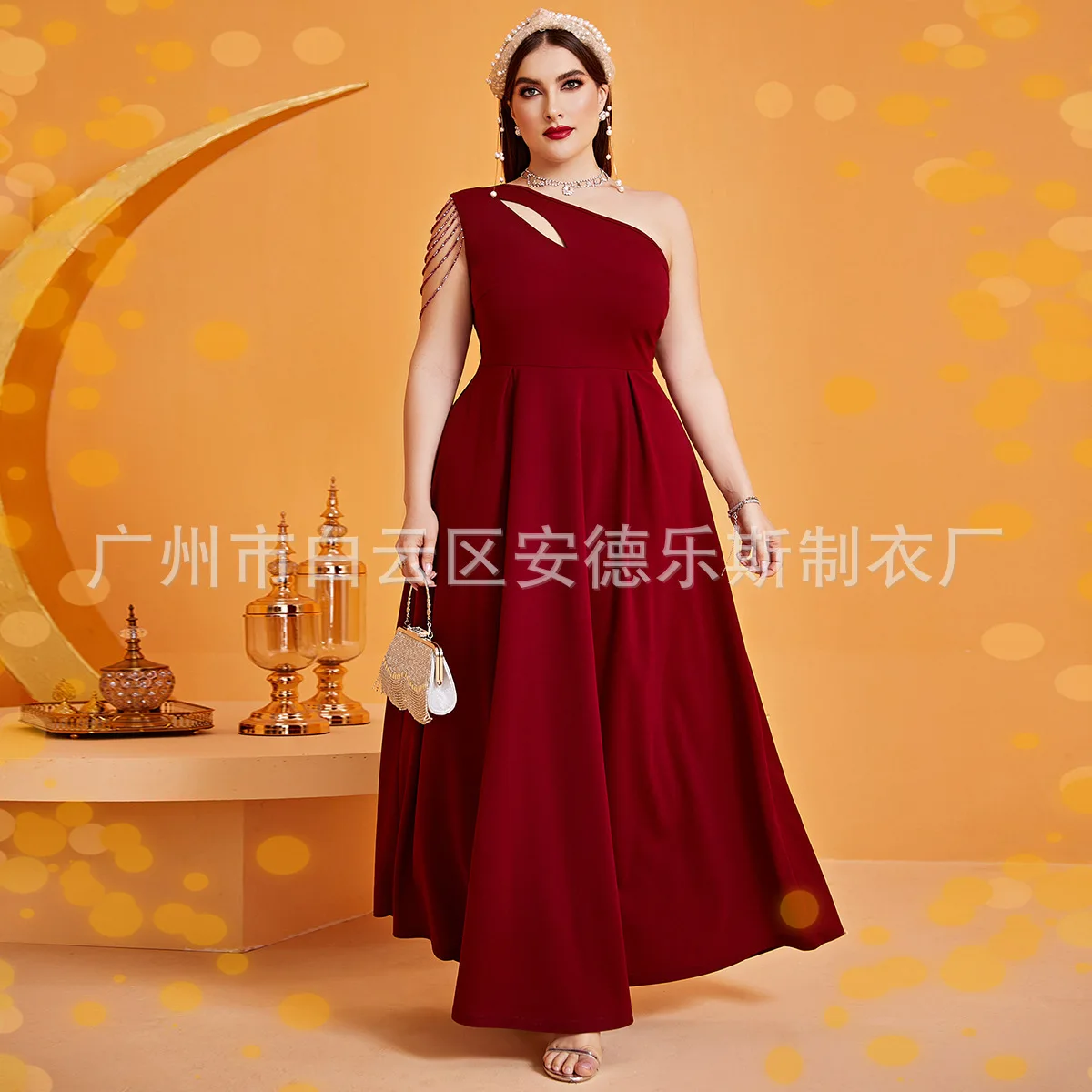 

Large Size Single Shoulder Long Dress, Fashionable and Sexy Tassel Dress, Bridesmaid Dress, Dress Summer Elegantes Casual Y2k