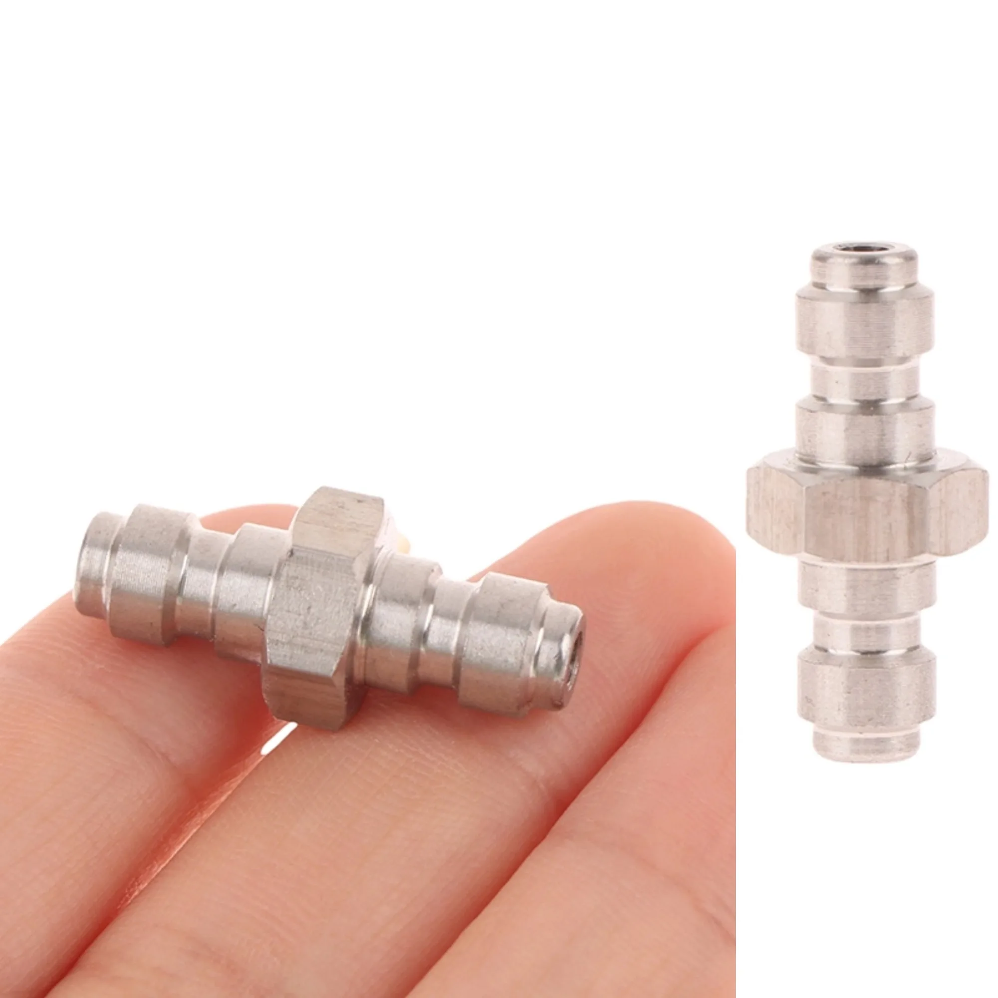 1.3*2.9cm Double End Male Quick Disconnect 8mm Adaptor Metal Double Male Fill Head Pneumatic Quick Coupling Air Filling Socket