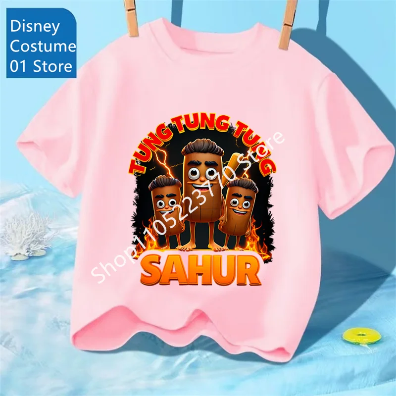 

2026 Italian Brainrot Animal Kids shirt Baby Clothing T-shirt Tung Tungtung Sahur Tops for Boy Telala Funny Shark Cute Tee