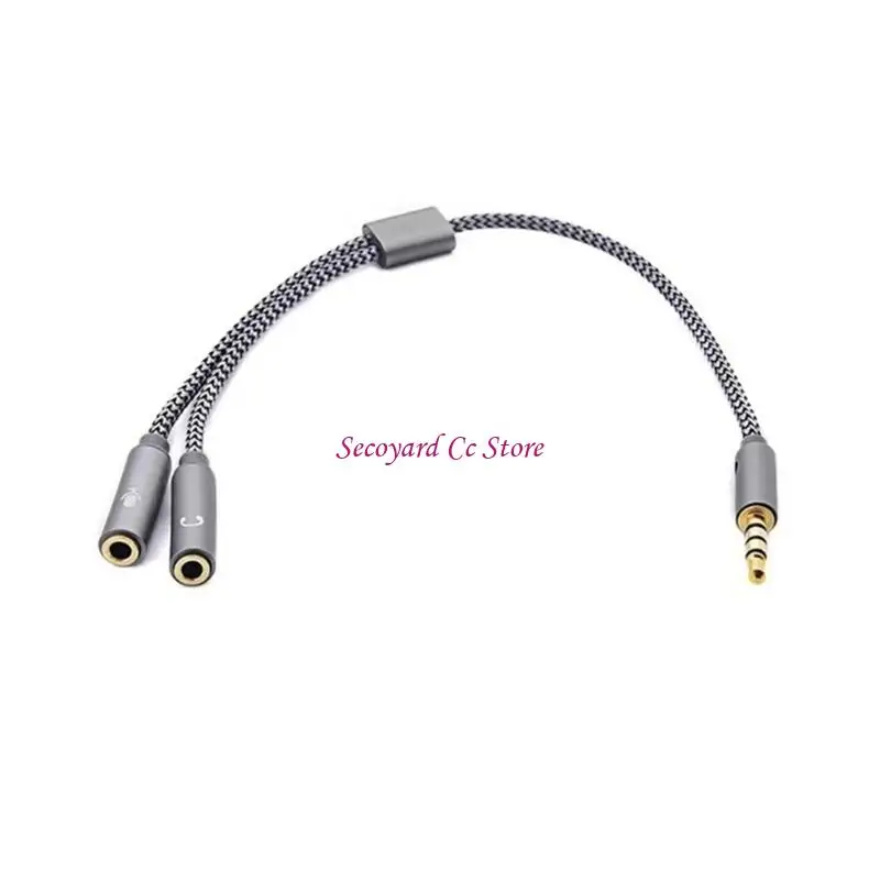 N3UC 3.5mm Sound Adapter Y Splitter 3.5mm Cable Headsets 2 Female to 1 Male for Laptop