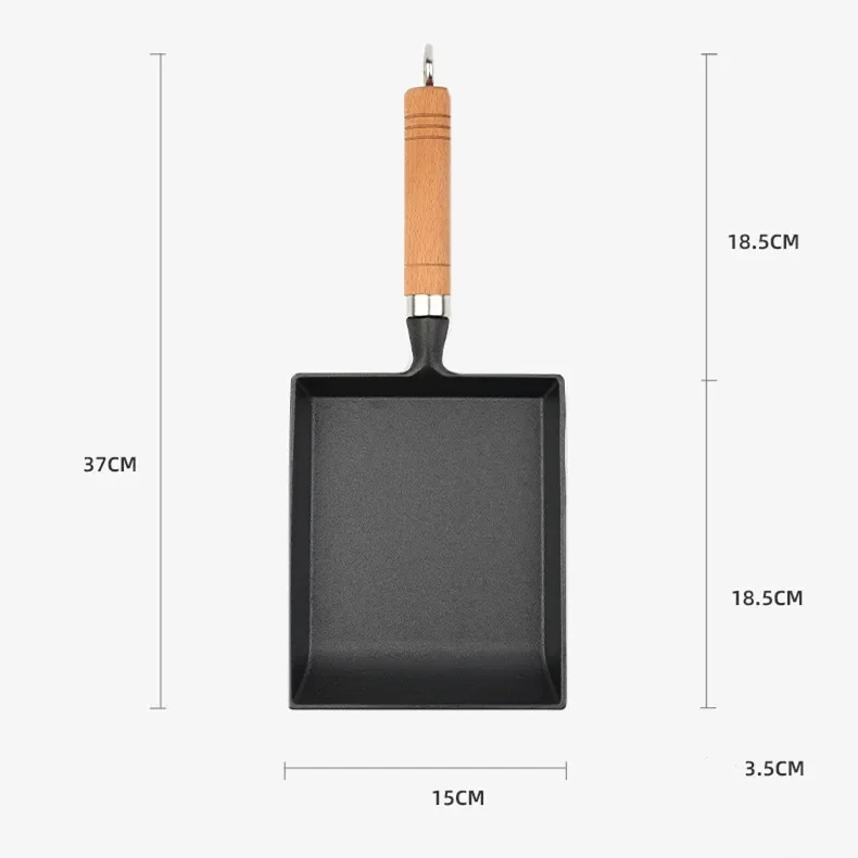 %a Non-Stick Japanese Cookware Household Kitchen Egg Pan Pancake Frying Pan Cast Iron Pot Easy To Clean Cooking Tools Square Po