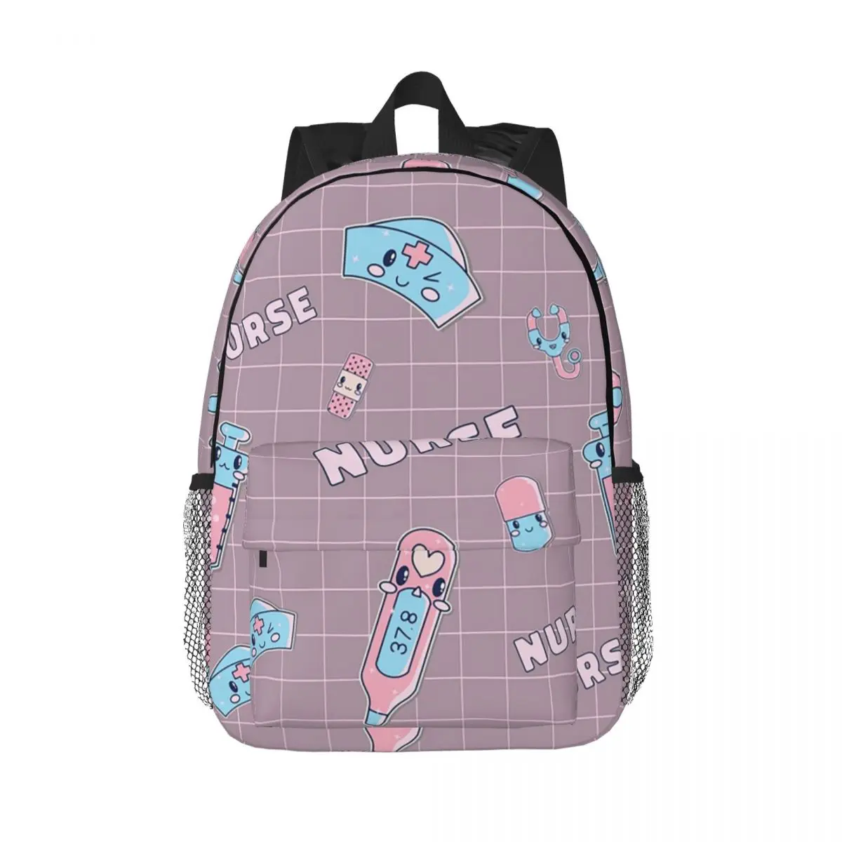 Kawaii Hospital Medical Pattern Gift For Nurses Backpacks Boys Girls Bookbag Children School Bags Travel Rucksack Shoulder Bag