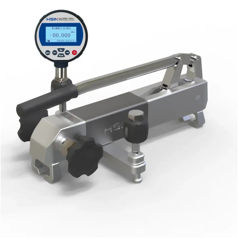 

Pneumatic Pressure Calibration Hand Pump Portable High Pressure Gauge Calibrator Test Instrument 143kgf/cm²