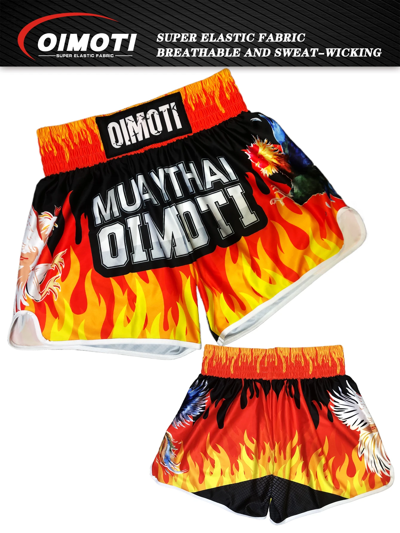 ONE Fitness Quick Dry Elastic Sports Shorts for Men Casual Martial Arts Boxing Wrestling Training Pants