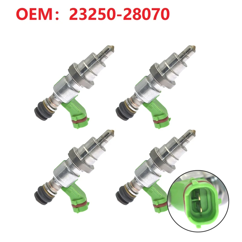 Fuel Injector Nozzle 23250-28070 Car Vehicle Engine Parts For Toyota 2003-2008 RAV-4 Avensis 2AZFSE 2.4L Noah 4Pcs